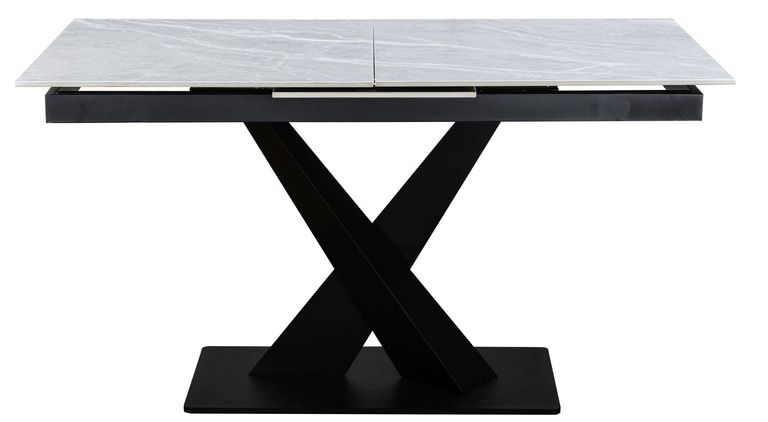 Rosalyn Argento Grey Ceramic 4-6 Seater Extending Dining Table - 140cm-180cm