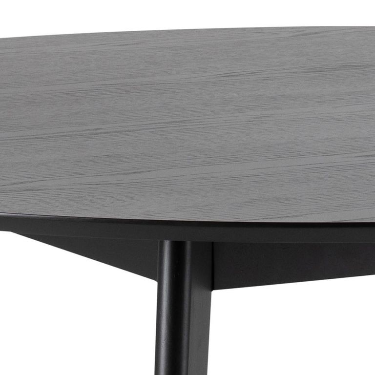 Roxby Round Dining Table - 6 Seater - 140cm - Black