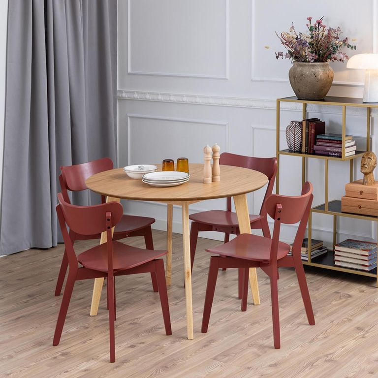 Roxby Round Dining Table - 2 Seater - 105cm - Oak