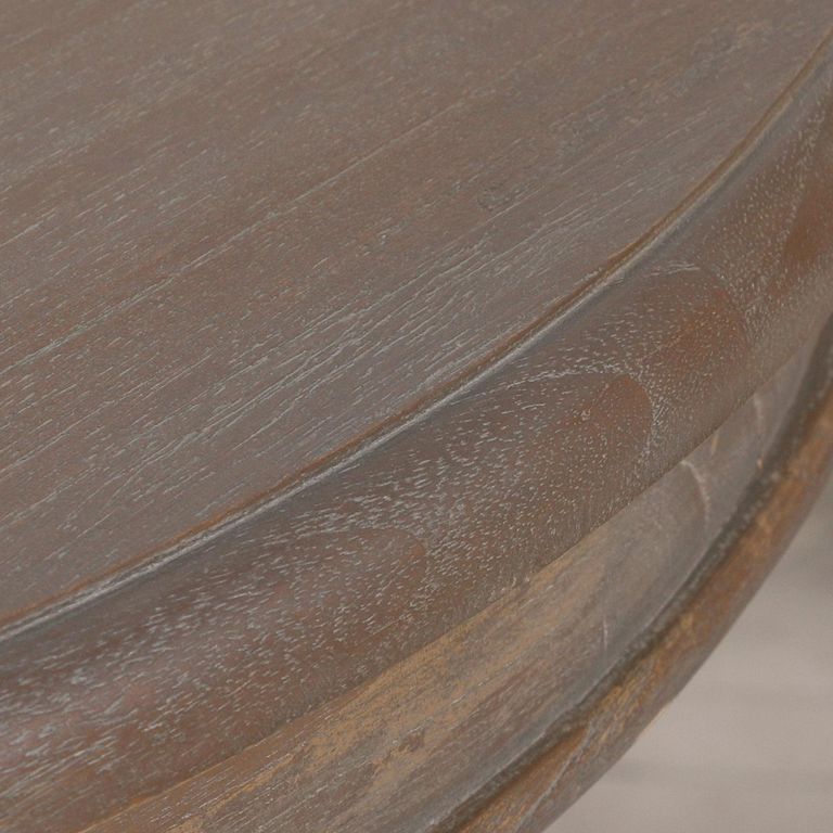 Rustic Reclaimed Wood Pedestal Dining Table - Round - 4 Seater - 120cm