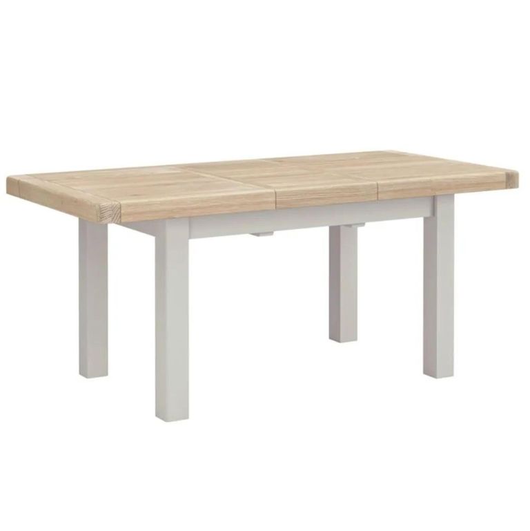 Salcombe Extending Dining Table - Grey Oak - 4-6 Seater - 140cm-185cm