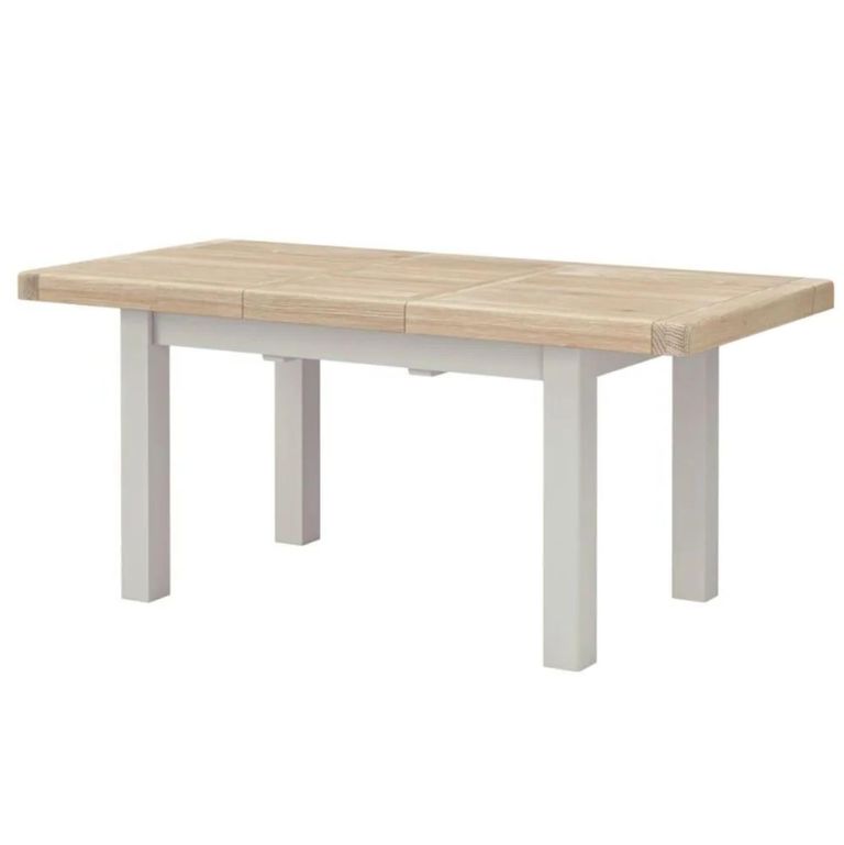 Salcombe Extending Dining Table - Grey Oak - 4-6 Seater - 140cm-185cm