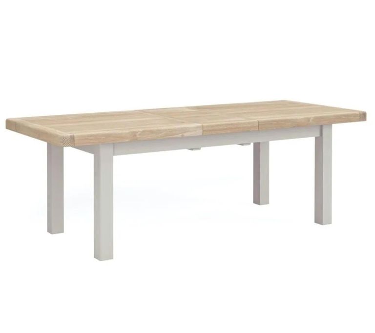 Salcombe Extending Dining Table - Grey Oak - 8-10 Seater - 200cm-245cm