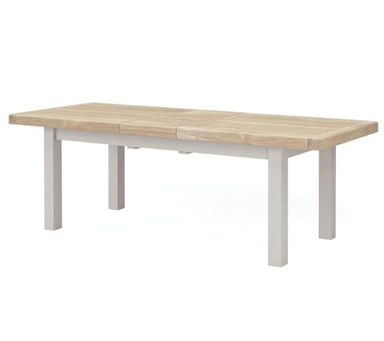 Salcombe Extending Dining Table - Grey Oak - 8-10 Seater - 200cm-245cm