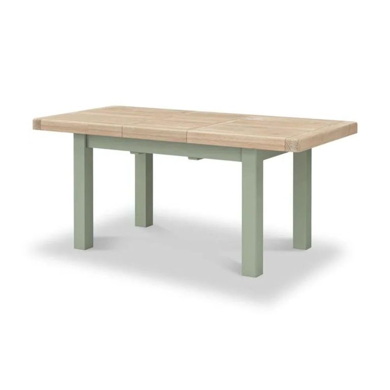 Salcombe Extending Dining Table - Sage Oak - 4-6 Seater - 140cm-185cm