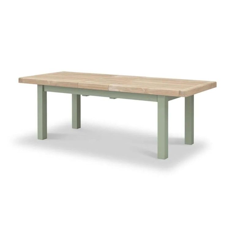 Salcombe Extending Dining Table - Sage Oak - 8-10 Seater - 200cm-245cm