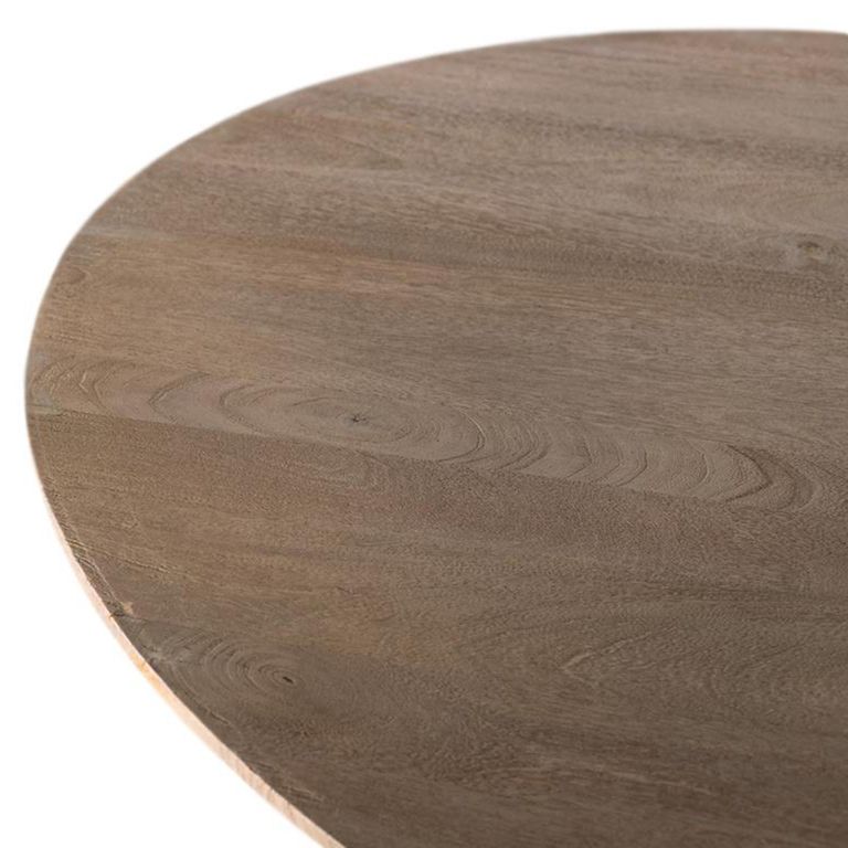 Savona Dining Table - Mango Wood - 6 Seater - 150cm - Round Pedestal
