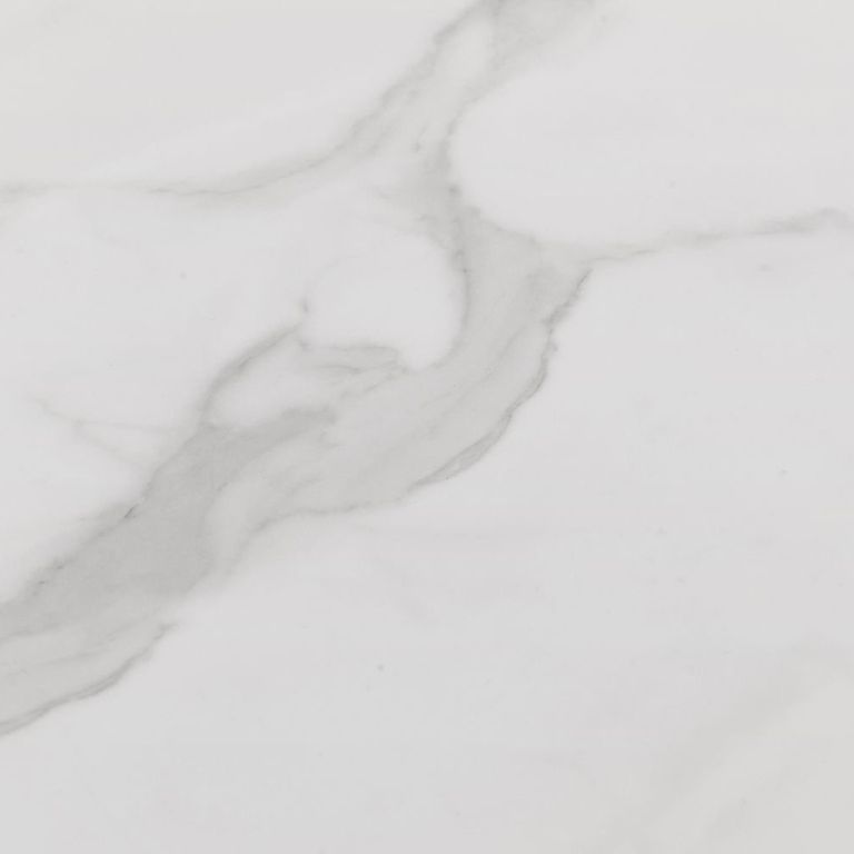 Scala Dining Table - 4 Seater - White Marble Effect and Gold