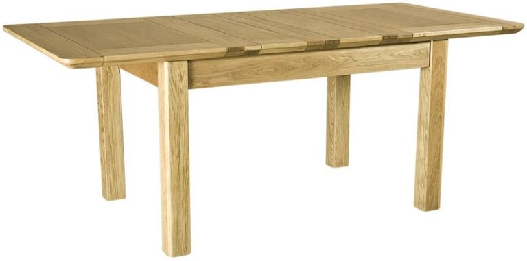Shaker Oak 4-8 Seater Extending Dining Table - 132cm-198.4cm