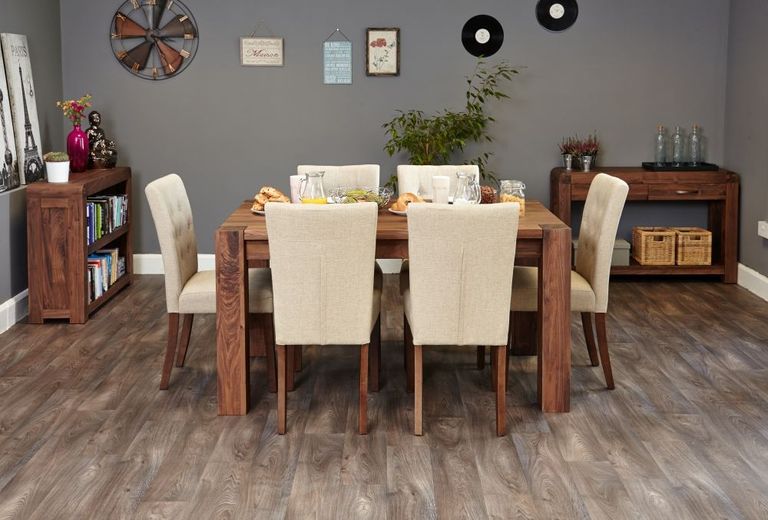 Shiro Walnut Dining Table - 4 Seater - 150cm