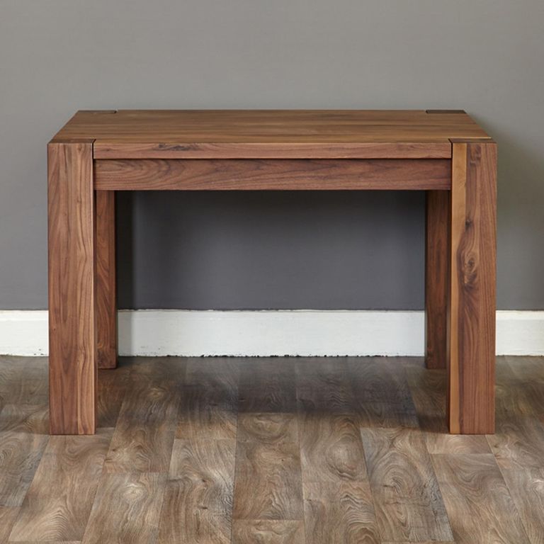 Shiro Walnut Dining Table - 4 Seater - 90cm - Small