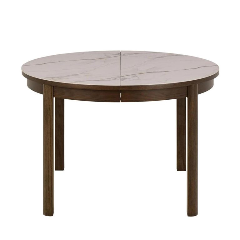 Southampton Round Dining Table - 4 Seater - Ceramic Top - 120cm - Dark Oak