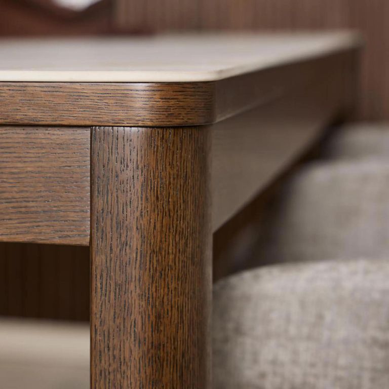 Southampton Round Dining Table - 6 Seater - Ceramic Top - 180cm - Dark Oak