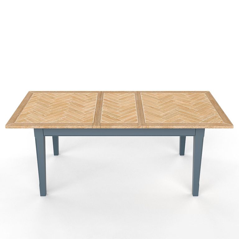 Signature Blue Extending Dining Table - 6-8 Seater - 160cm-200cm