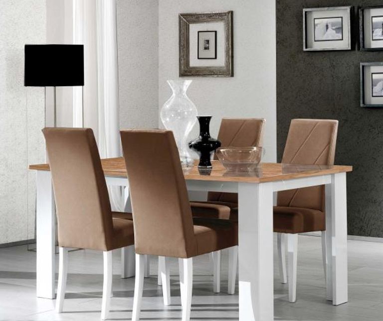 Stella Oak Italian 6 Seater Dining Table