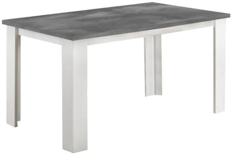 Stella White Italian 6 Seater Dining Table