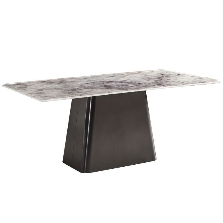 Telma 6 Seater Supreme Grey Marble Dining Table - Sizes Available