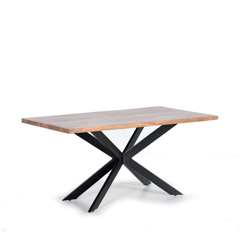 Terni Dining Table - Solid Acacia Wood - 6 Seater - Spider Legs - Sizes Available