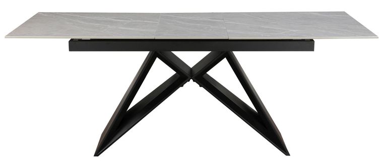 Tinsley Argento Grey Ceramic 6-8 Seater Extending Dining Table - 160cm-200cm