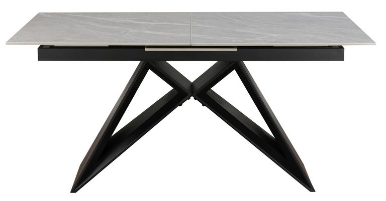 Tinsley Argento Grey Ceramic 6-8 Seater Extending Dining Table - 160cm-200cm