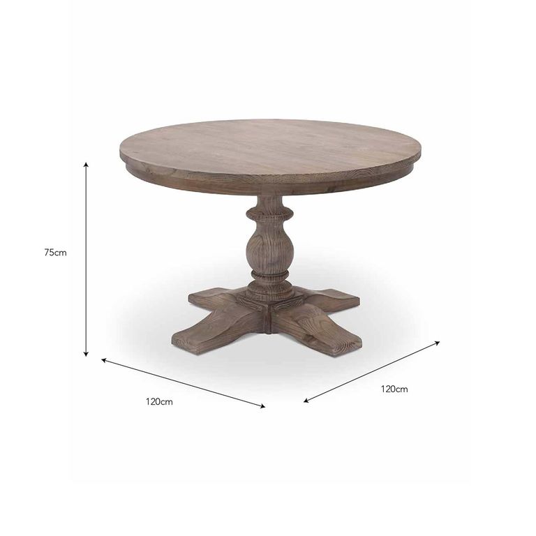 Topsham Round Dining Table Natural