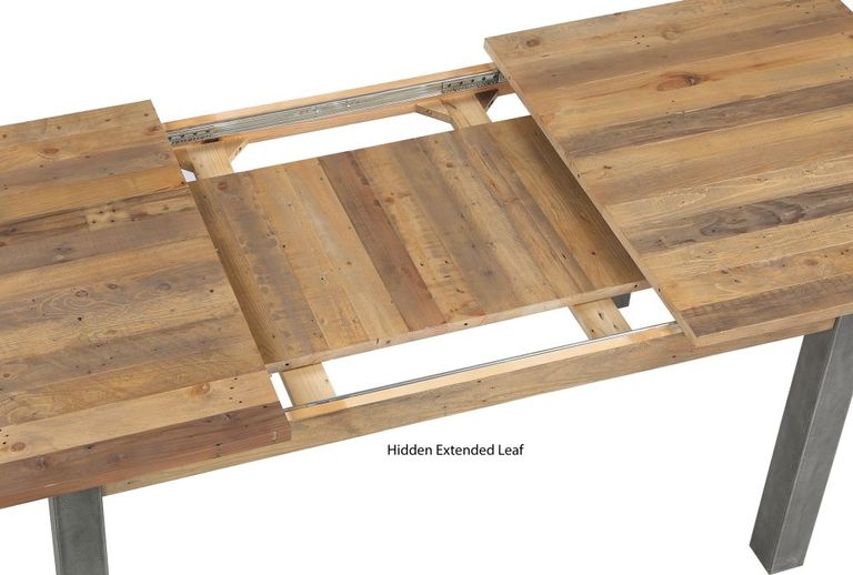 Urban Elegance Reclaimed Wood Extending Dining Table - 6-8 Seater - 150cm-200cm