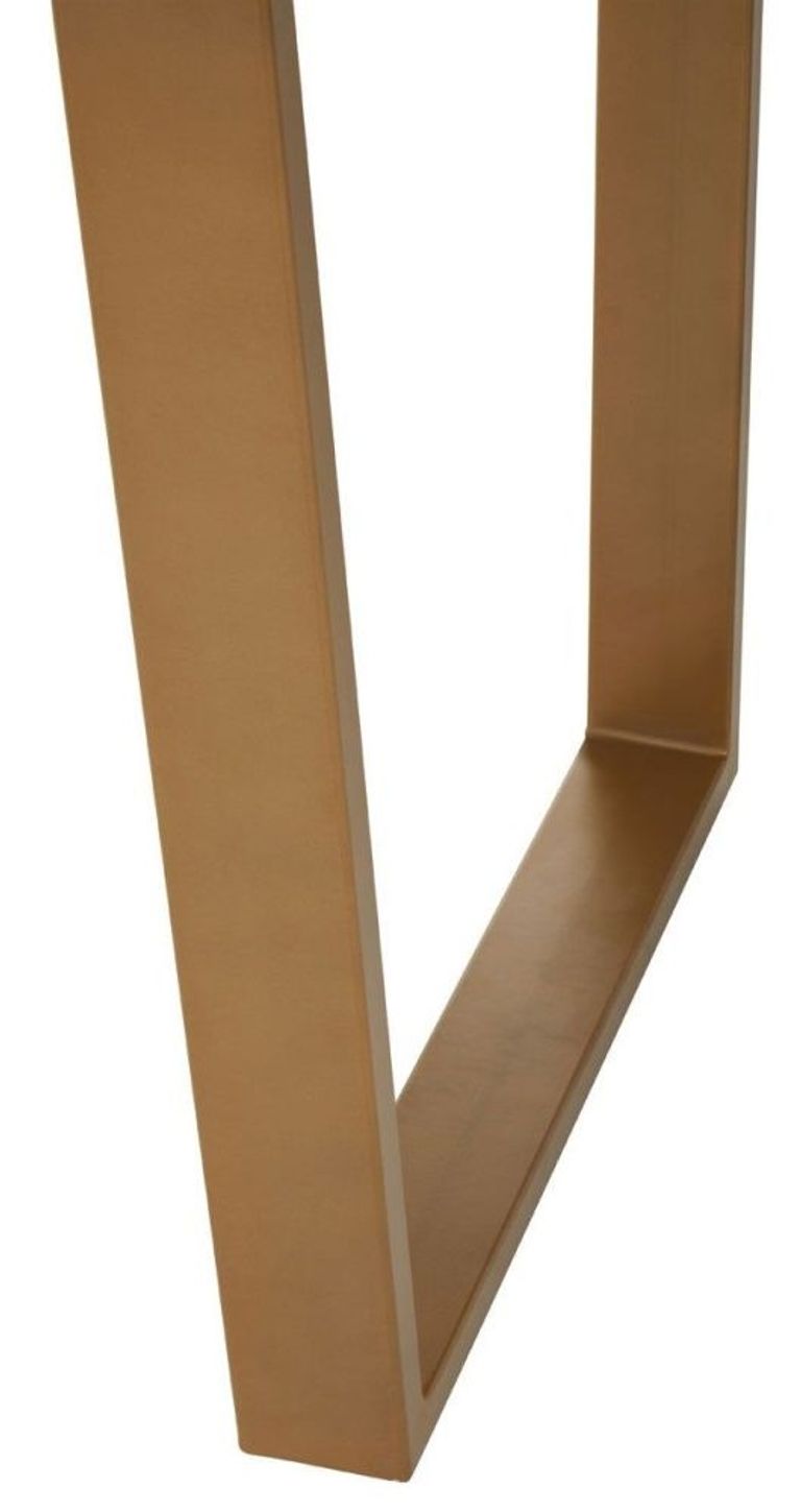 Varana Dining Table - 6 Seater - 180cm - Black Marble with Gold Base