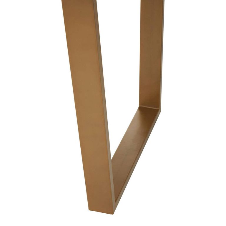 Varana Dining Table - 6 Seater - 180cm - Black Marble with Gold Base