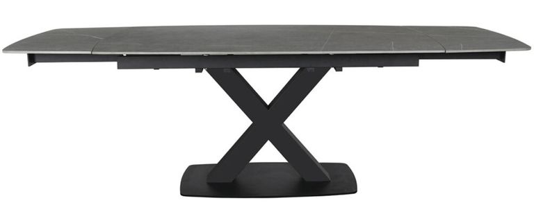 Vernal Extending Dining Table - 6-8 Seater - 160cm-240cm - Grey Sintered Stone