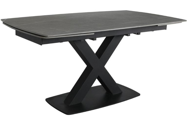 Vernal Extending Dining Table - 6-8 Seater - 160cm-240cm - Grey Sintered Stone