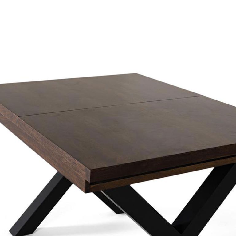 Verona Dining Table - Walnut Mango Wood - 4-6 Seater - 120cm-180cm - Extending
