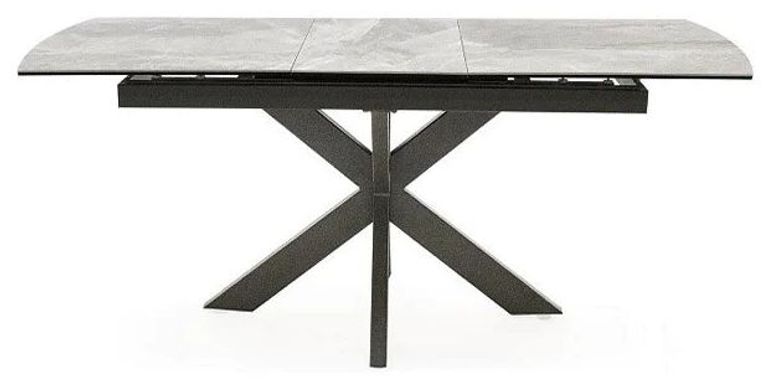 Valerius Extending Dining Table - 6-8 Seater - 170-220cm - Grey Ceramic