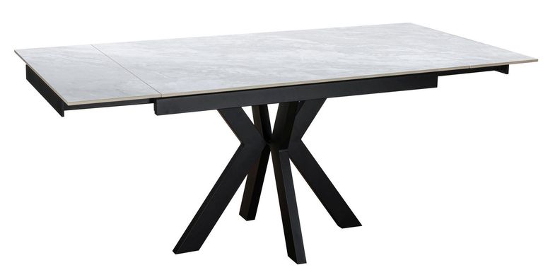 Vida Pearla Grey Ceramic 4-6 Seater Extending Dining Table