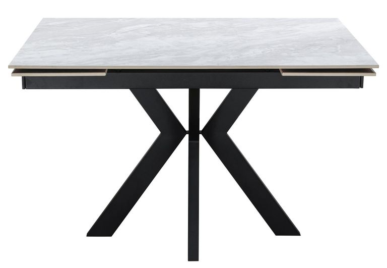 Vida Pearla Grey Ceramic 4-6 Seater Extending Dining Table