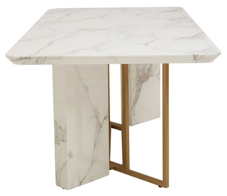 Vieste Dining Table - 8 Seater - 200cm - White Marble