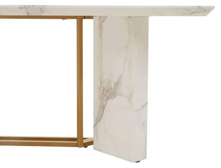Vieste Dining Table - 8 Seater - 200cm - White Marble