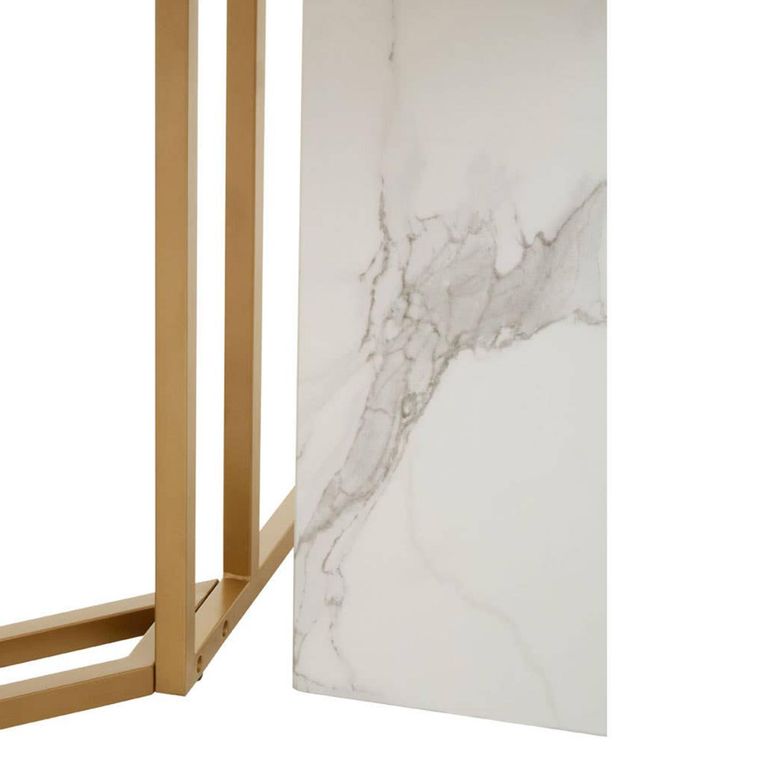 Vieste Dining Table - 8 Seater - 200cm - White Marble