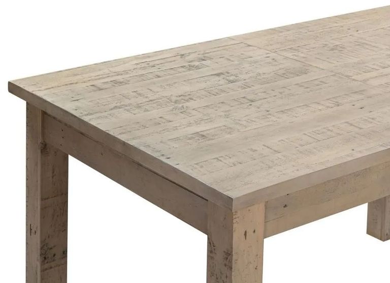 Washed Grey Reclaimed Pine 4-8 Seater Extending Dining Table - 140cm-200cm
