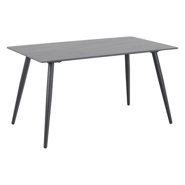 Wicklow Dining Table - 4 Seater - 140cm - Black Ceramic