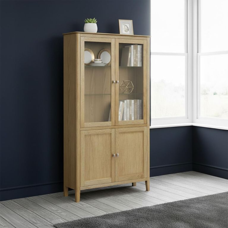 Bath Display Cabinet - 4 Door - Oak