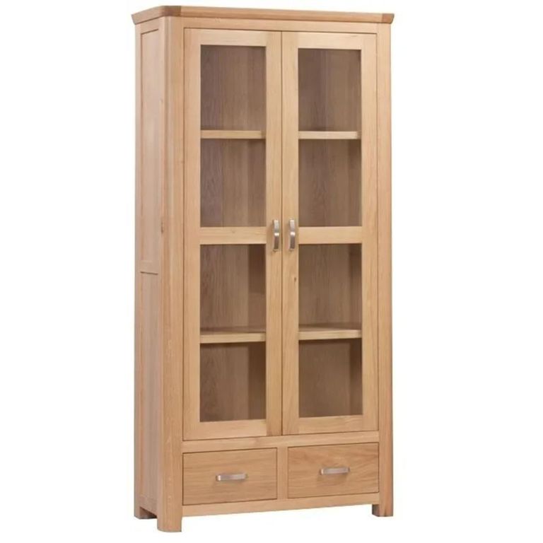 Treviso Display Cabinet - 2 Door - Oak