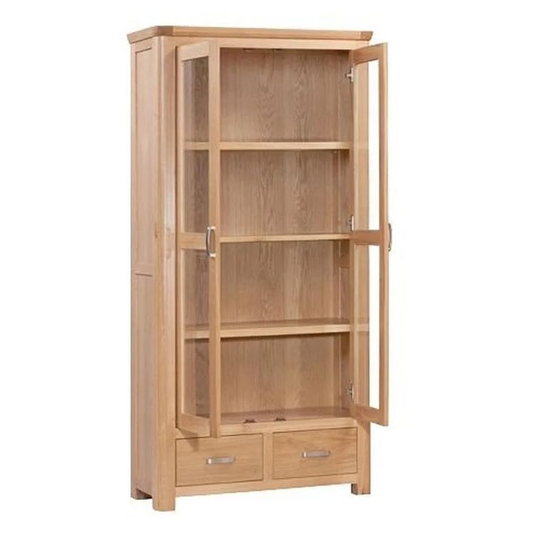 Treviso Display Cabinet - 2 Door - Oak