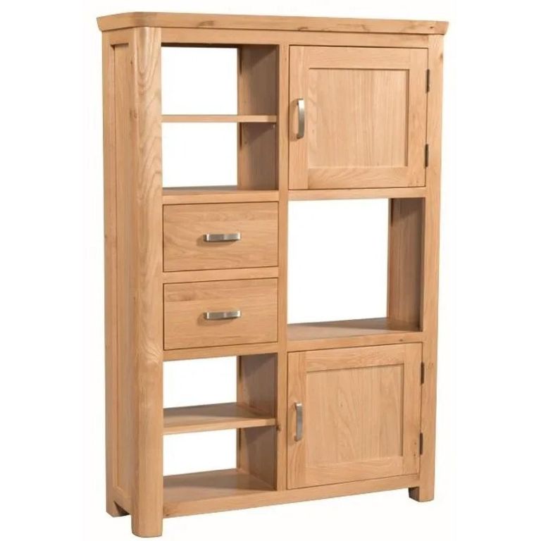 Treviso Large Display Cabinet - Oak