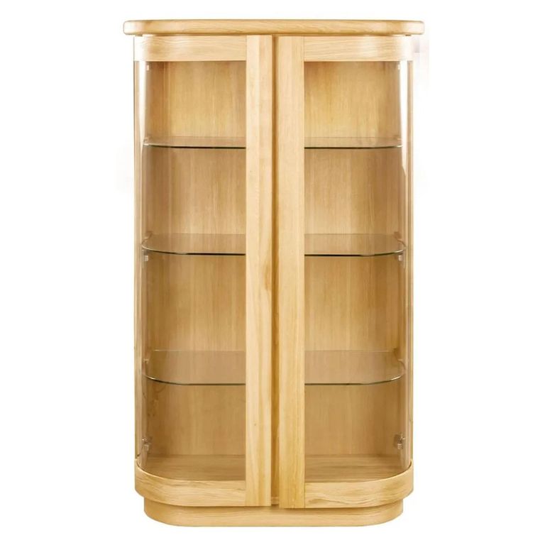 Sorento Display Cabinet - 2 Glass Door - Oak