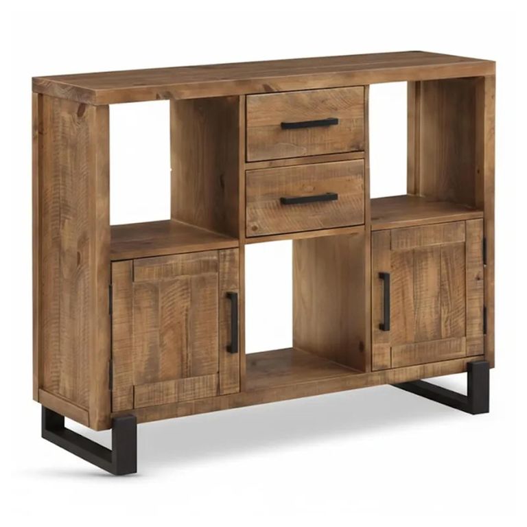 Clearance - Pembroke Display Unit - Low - Rustic Pine - A428