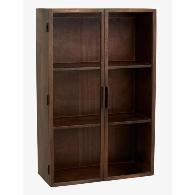 Clearance - Nango Wall Cabinet - 2 Door - Dark Brown - Mango Wood - FSS16477