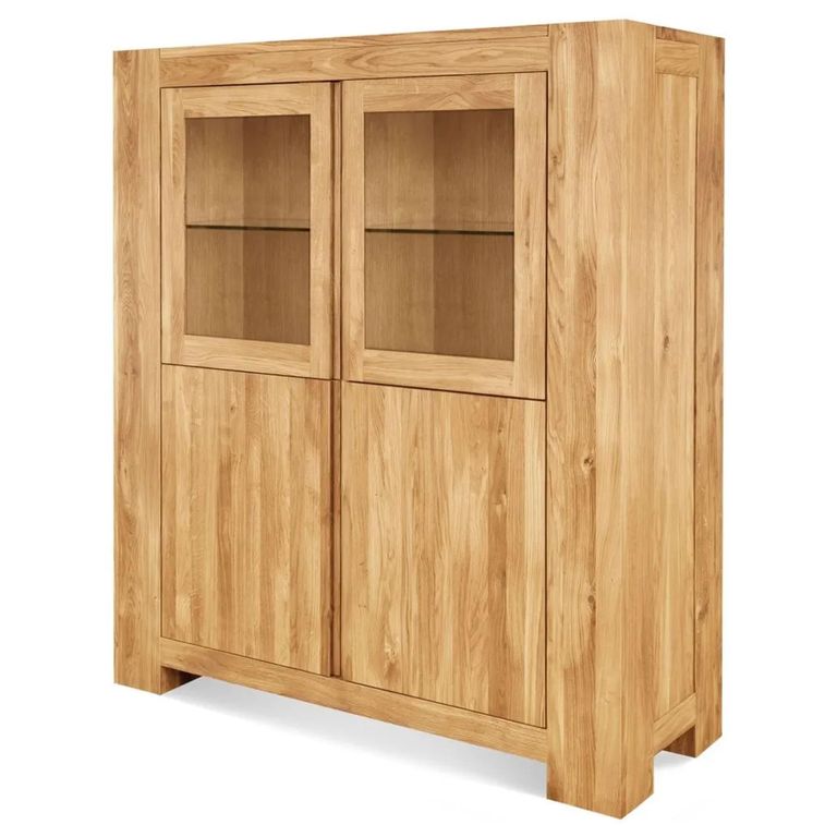 Clearance - Display Cabinet - Massive Oak - B177