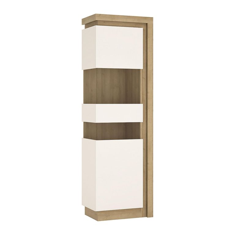 Lyon Display Cabinet - Narrow - LHD - Oak