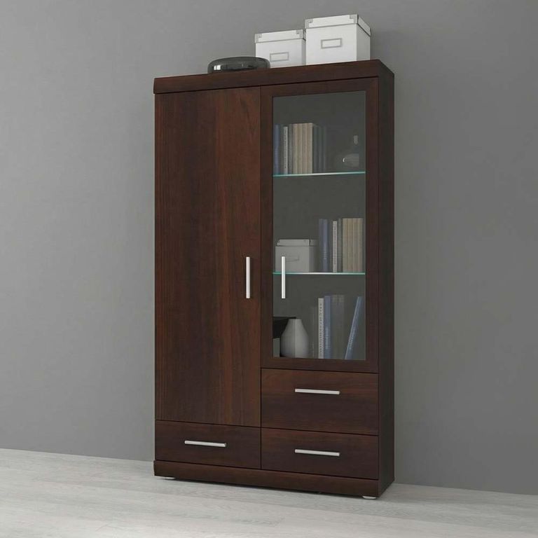 Imperial Display Cabinet - 2 Door - Glazed - Mahogany