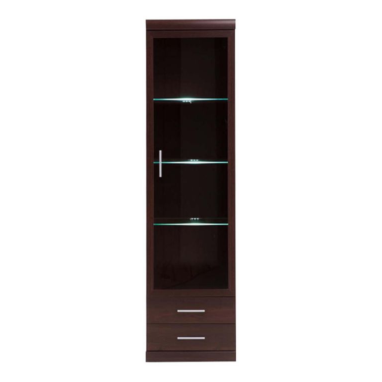 Imperial Display Cabinet - 1 Door - Narrow - Glazed - Mahogany